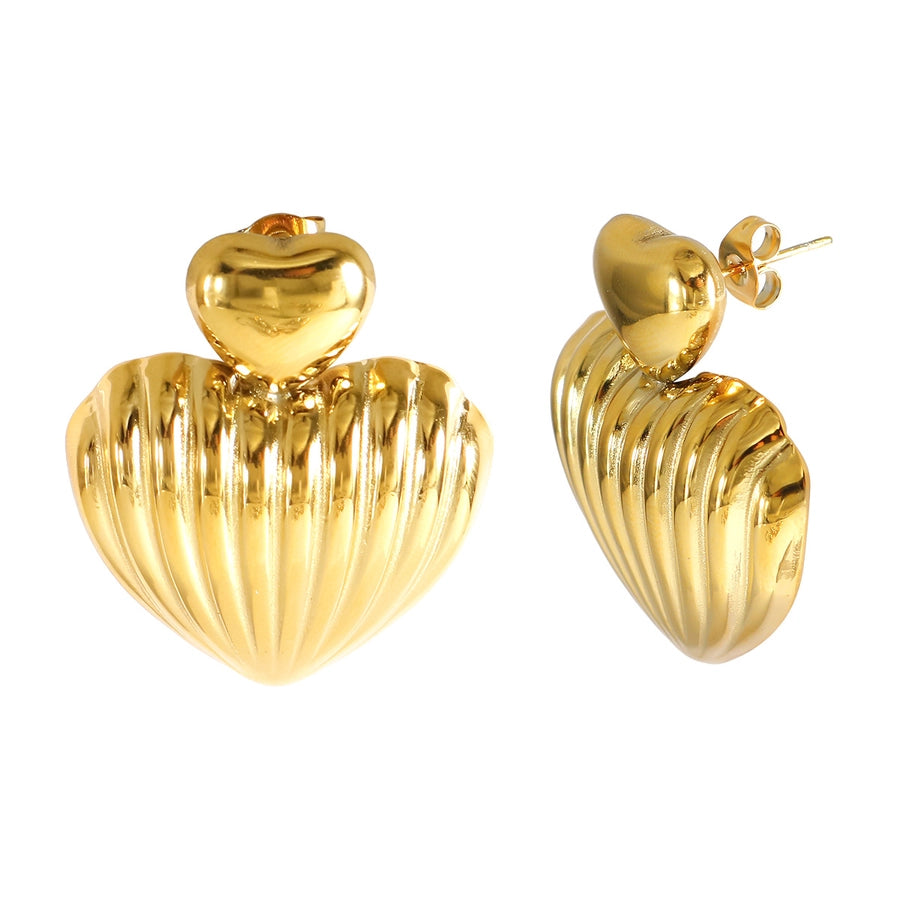 Jewelry Elegant Heart Shape Titanium Steel Jewelry Set