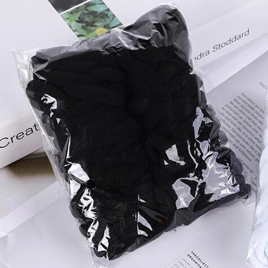 Women's Simple Style Solid Color Nylon Rib-Knit Hair Tie