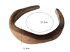 women's sweet solid color suede hair band