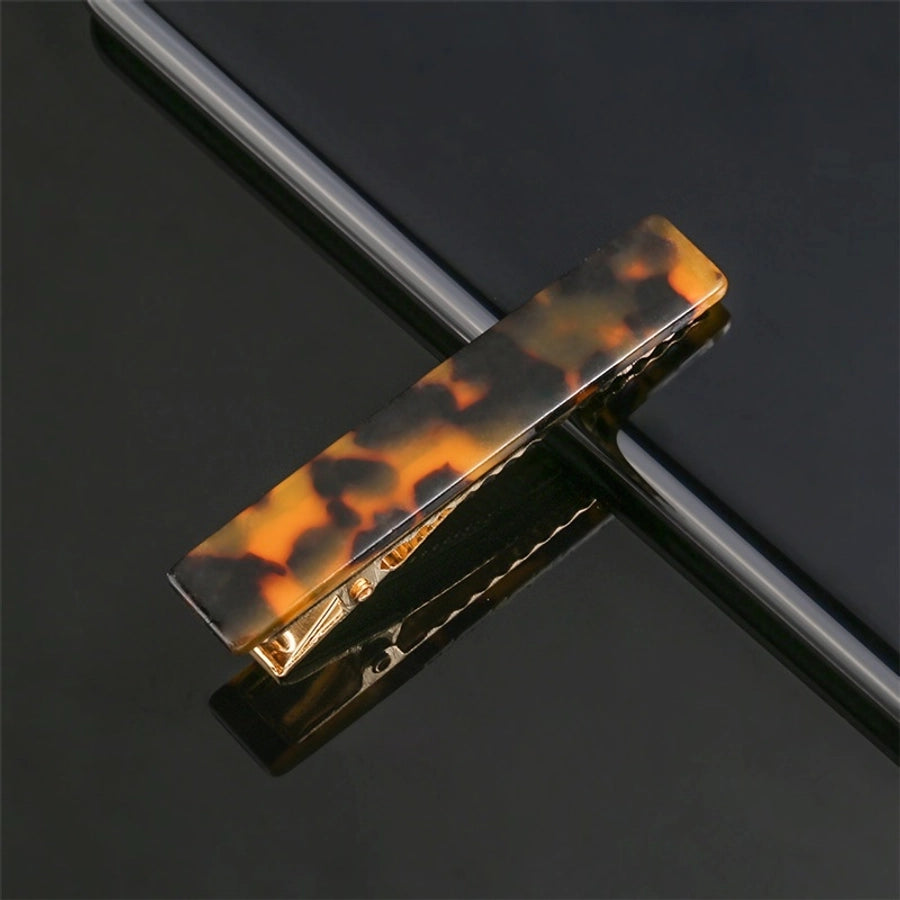 fashion marble acetic acid sheets metal hair clip 1 piece