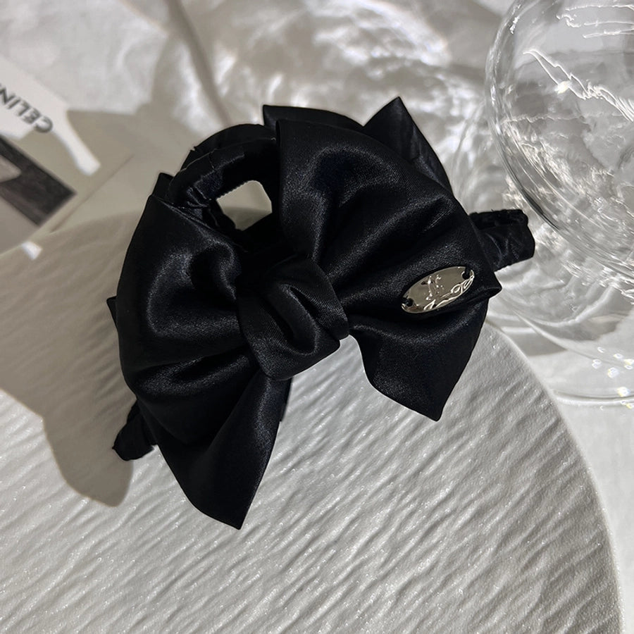 Women's Casual Simple Style Polka Dots Bow Knot Cloth Handmade Hair Claws