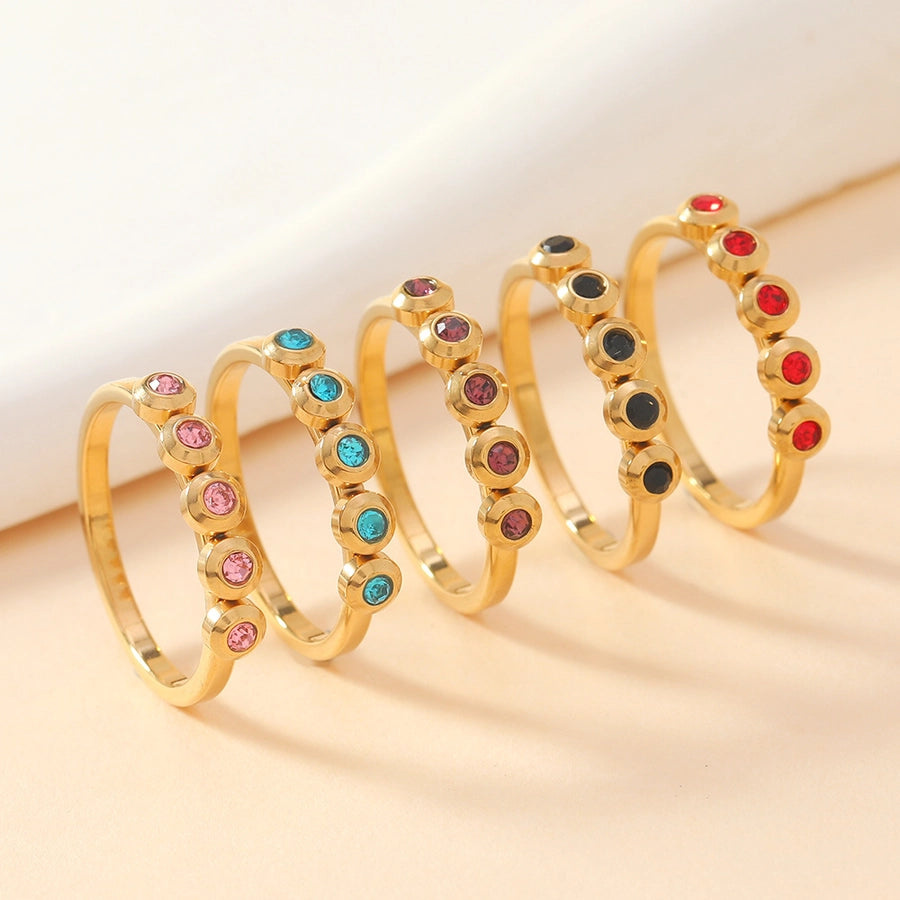 Jewelry Elegant Geometric Titanium Steel Rings