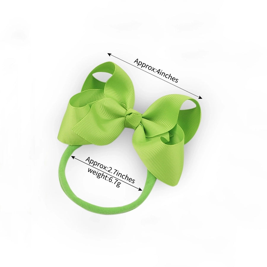 2337 20 color bubble flower headband new children bow nylon hair band  baby hair accessories