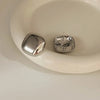 1 Pair Streetwear Geometric Heart Shape Plating Alloy Earrings