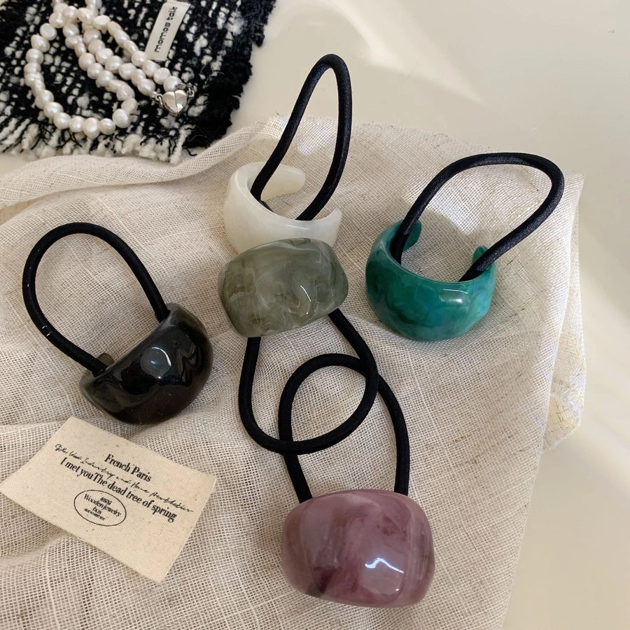 Women's Simple Style Solid Color Arylic Hair Tie