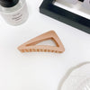 women's simple style triangle plastic hair claws
