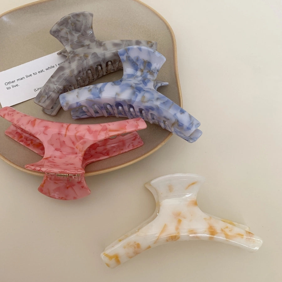 Women's Simple Style Commute Solid Color Arylic Hair Claws