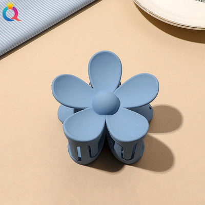 fashion solid color plastic metal hair claws 1 piece