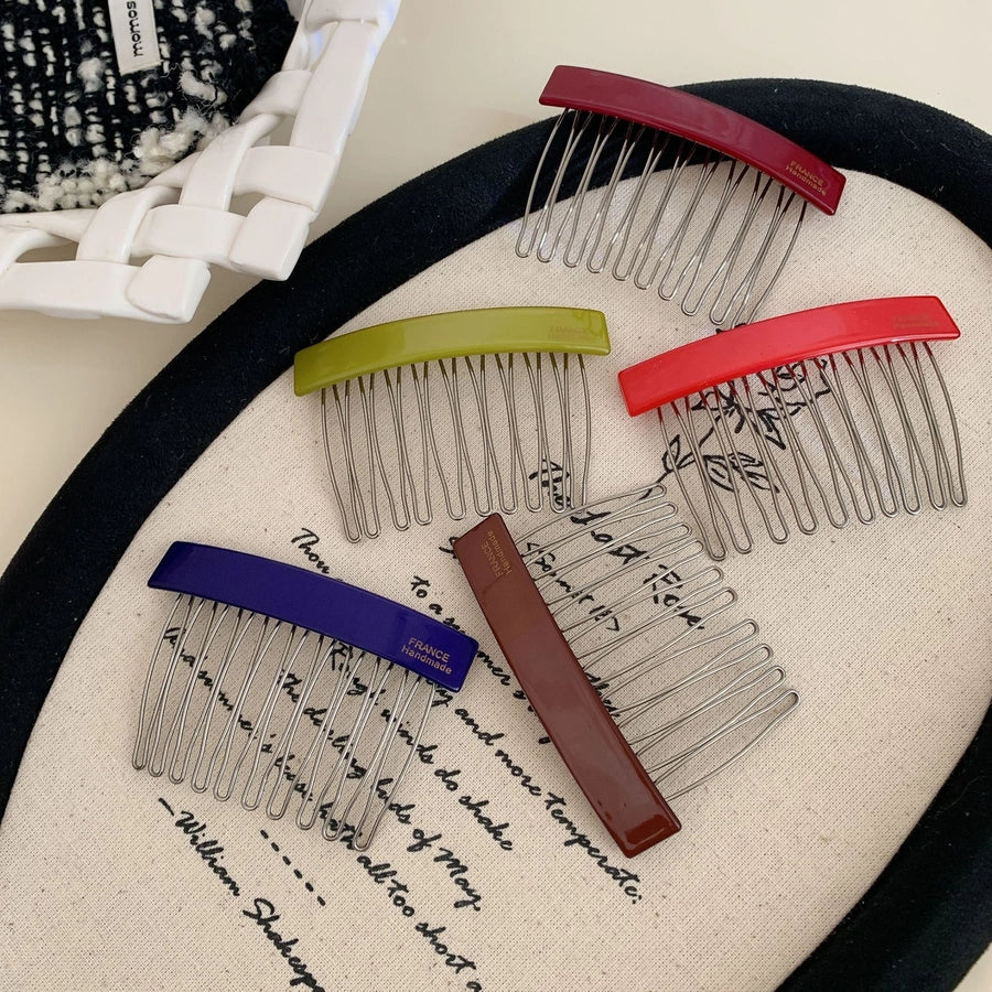 Women's Casual Simple Style Streetwear Geometric Acetic acid sheets Metal Insert comb