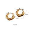 1 Pair Simple Style Classic Style Commute Geometric Heart Shape Strawberry Hollow Out 304 Stainless Steel Imitation Gold  Earrings Ear Studs
