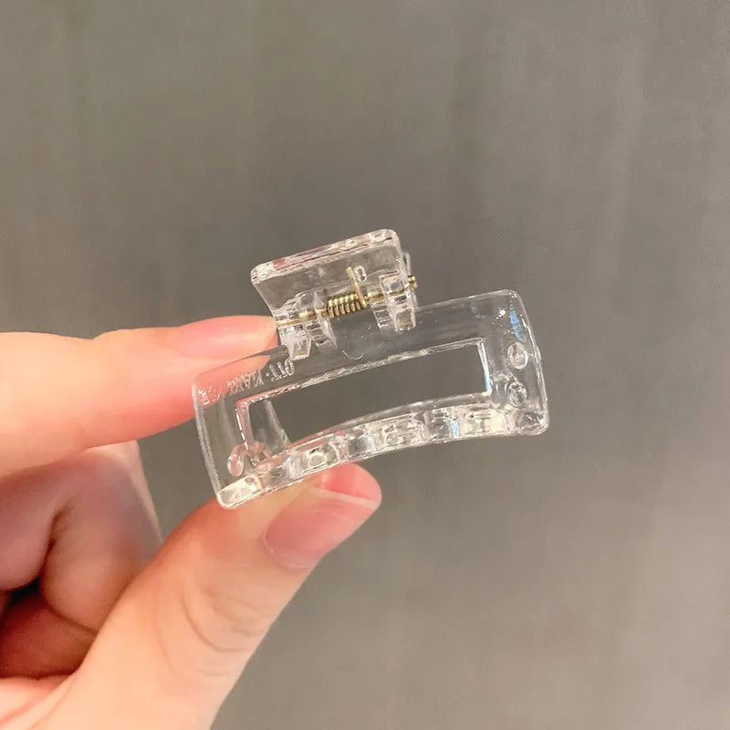 retro geometric transparent acrylic small catch clip wholesale nihaojewelry