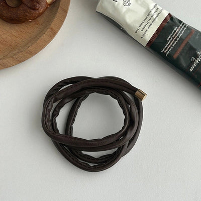 Women's Simple Style Classic Style Solid Color Leather Straps Hair Tie