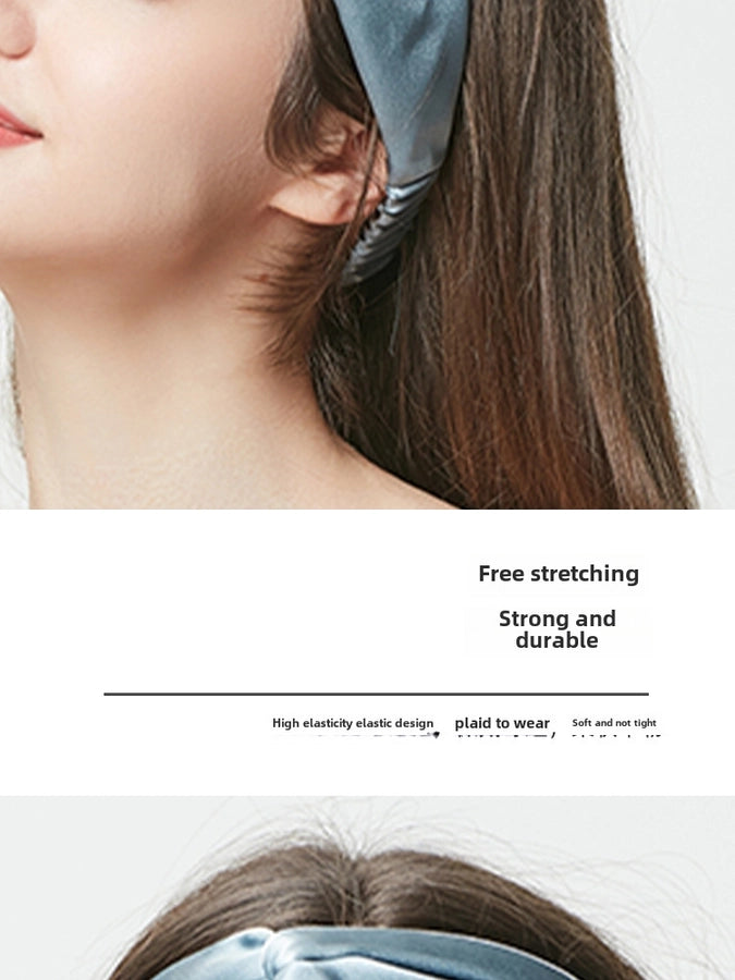 Strictly Selected 19 Mm Silk Hair Band Hair Ring Head Flower 100%  Silk Large Intestine Hair Ring Bright Color Hair Accessories Light Luxury Gift