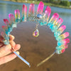 fashion geometric gem handmade plating hair band 1 piece