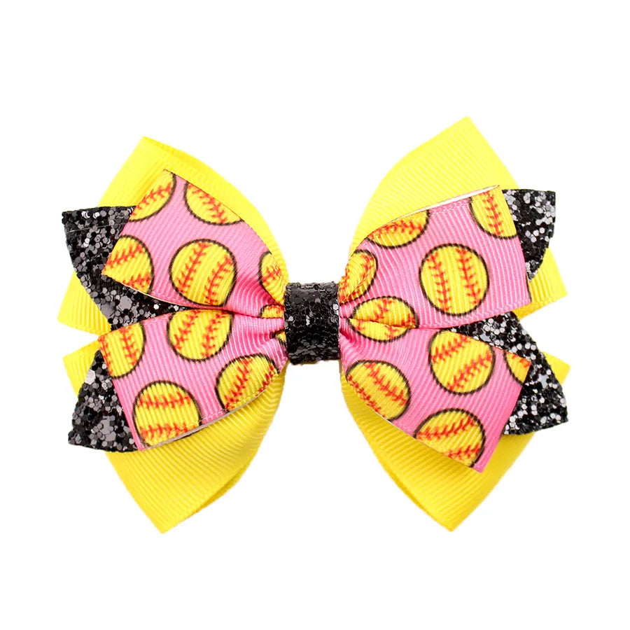 Girl'S IG Style Sweet Bow Knot Cloth Sequins Hair Clip