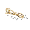 Women's Simple Style Solid Color Metal Hollow Out Hair Clip