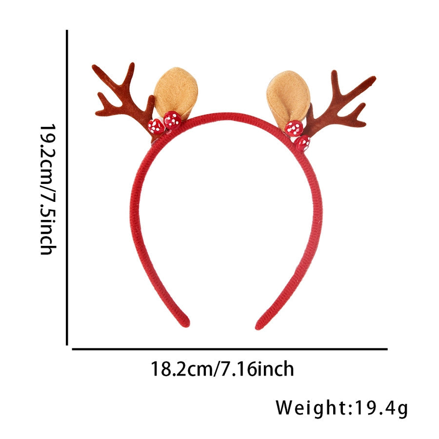 Christmas Cartoon Style Cute Women's Antlers Plastic Hair Band