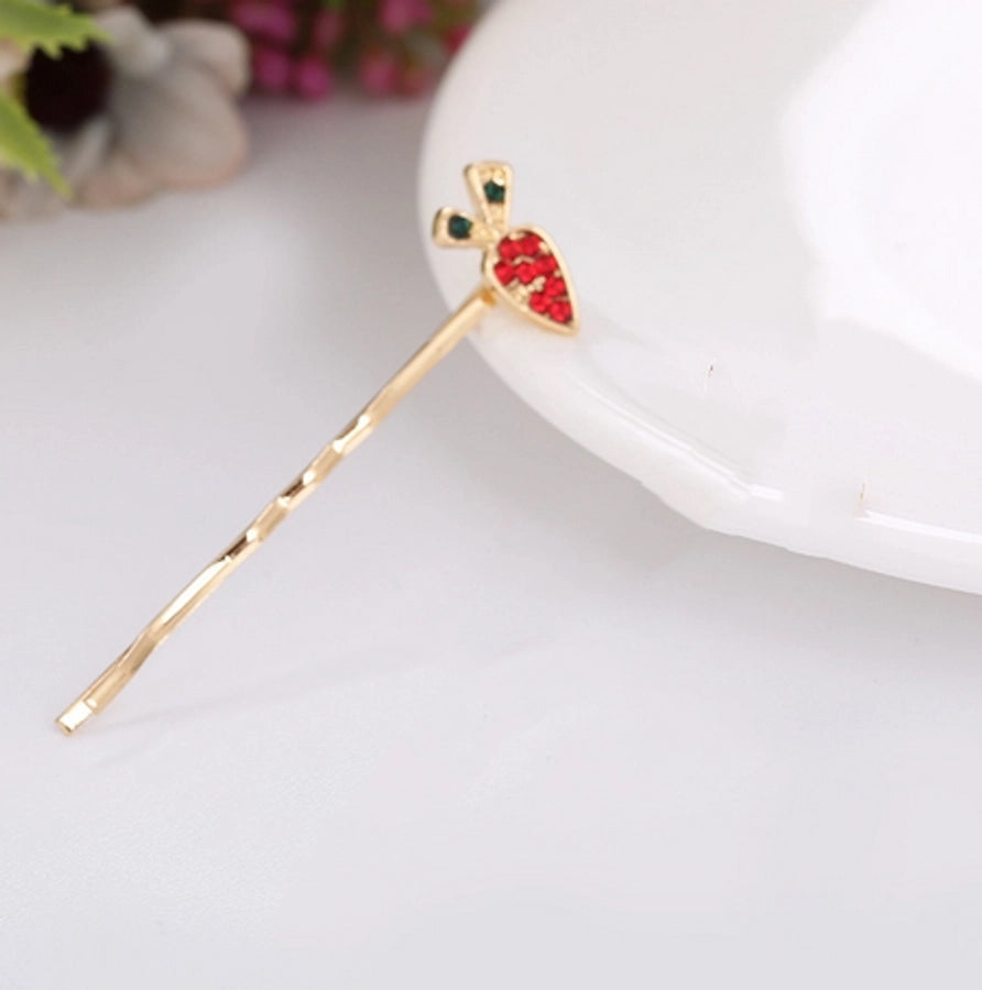 Women's Cute Basic Classic Style Heart Shape Fish Alloy Hair Clip