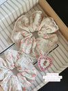 Small sweet summer garden Korean  floral lace hair band French super fairy Western style large intestine ring hair accessories