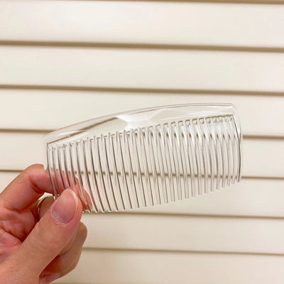 Factory direct sales 29 teeth black coffee plastic bangs comb hair plate Korean fashion hair comb