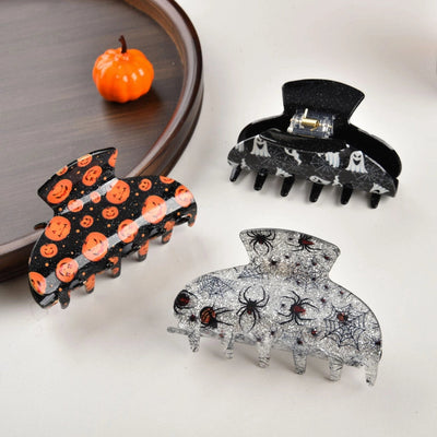 lady pumpkin spider ghost arylic hair claws
