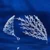 fashion leaf alloy inlay rhinestones hair band 1 piece