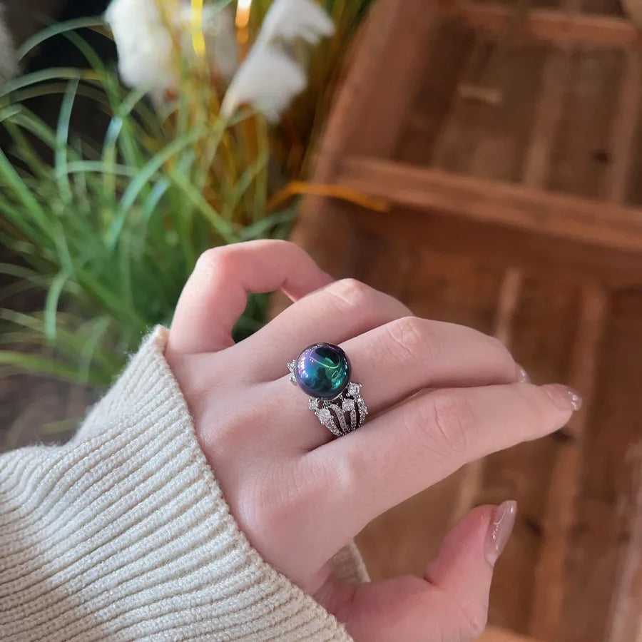 Wholesale Jewelry Elegant Geometric Copper Plating Open Rings