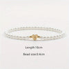 Elegant Simple Style Letter Heart Shape 304 Stainless Steel Artificial Pearl Bracelets In Bulk