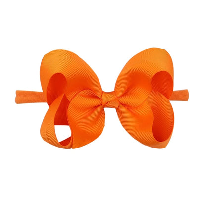 2337 20 color bubble flower headband new children bow nylon hair band  baby hair accessories