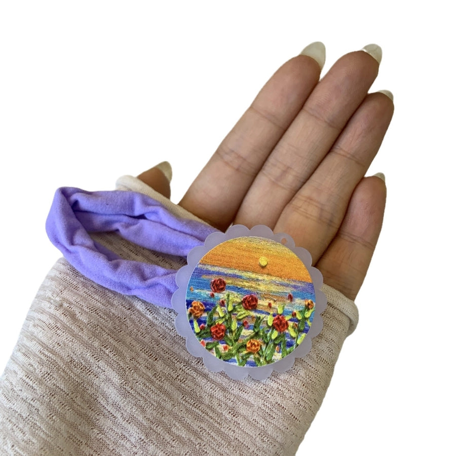 Women's Cartoon Style Flower Arylic Hair Tie