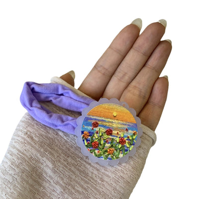 Women's Cartoon Style Flower Arylic Hair Tie