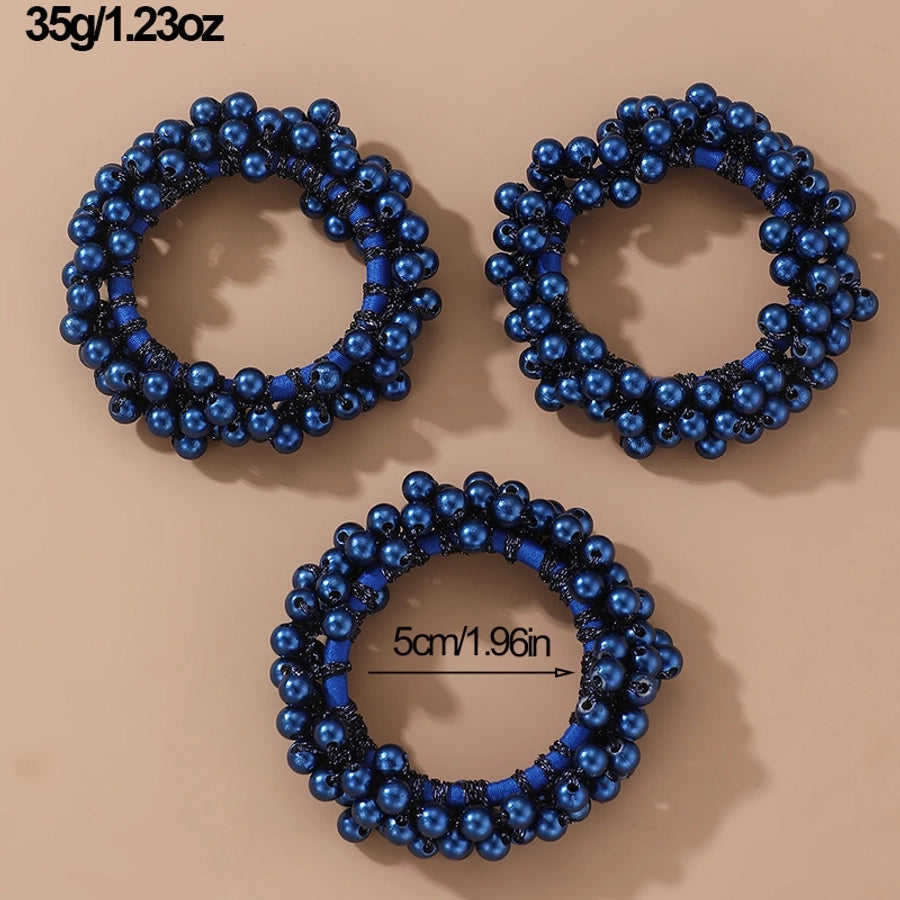 Women's Fairy Style Sweet Simple Style Round Imitation Pearl Beaded Artificial Pearls Hair Tie