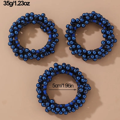 Women's Fairy Style Sweet Simple Style Round Imitation Pearl Beaded Artificial Pearls Hair Tie