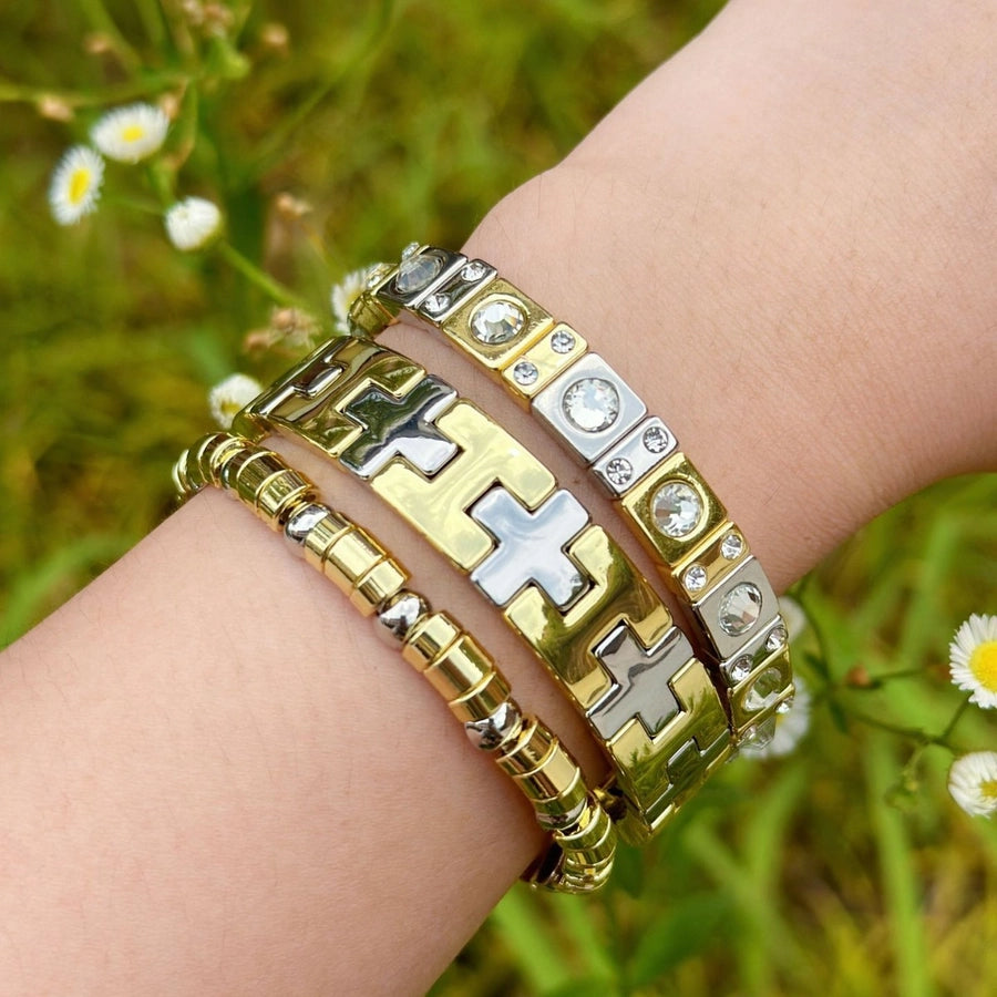 Copper Plating Geometric Bracelets