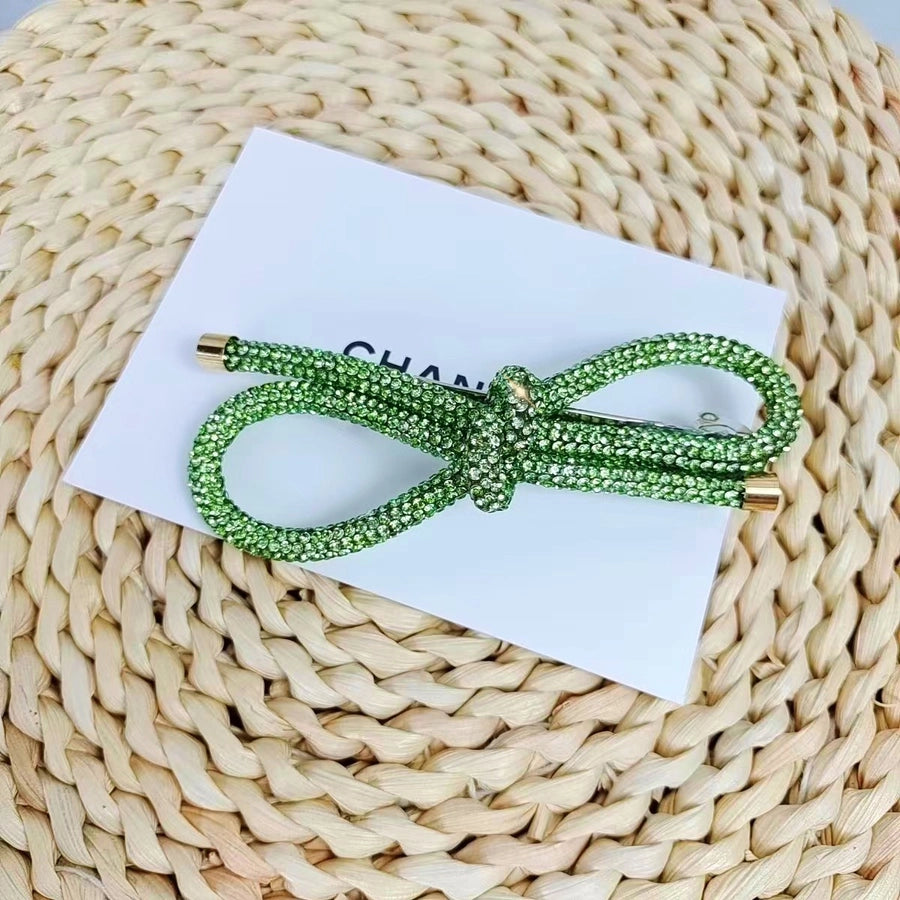 Women's Simple Style Classic Style Bow Knot Alloy Inlay Rhinestones Hair Clip