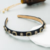 fashion geometric cloth inlay rhinestone hair band