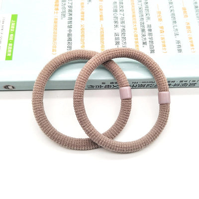 fashion solid color cloth hair tie