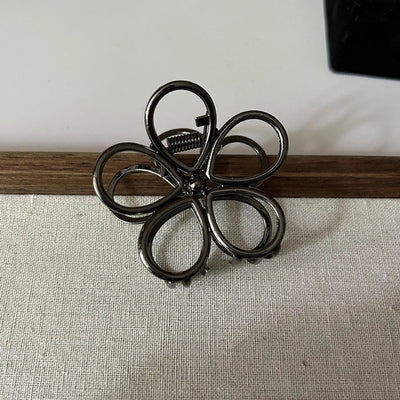 simple style korean style flower metal hair claws