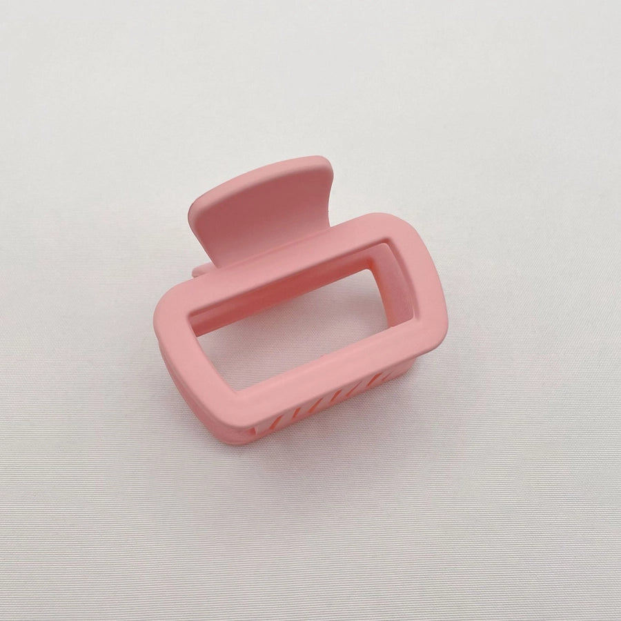 Simple square frosted rubber paint clip large small size back head high horsetail shark clip hair accessories hair clip
