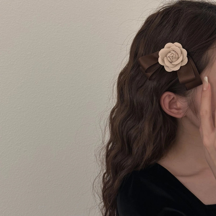 Women's Sweet Bow Knot Cloth Hair Clip