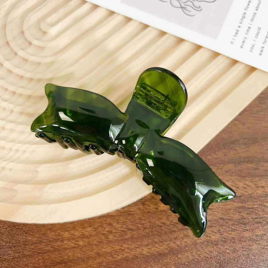 Women's Elegant Color Block Acetic acid sheets Bowknot Hair Claws