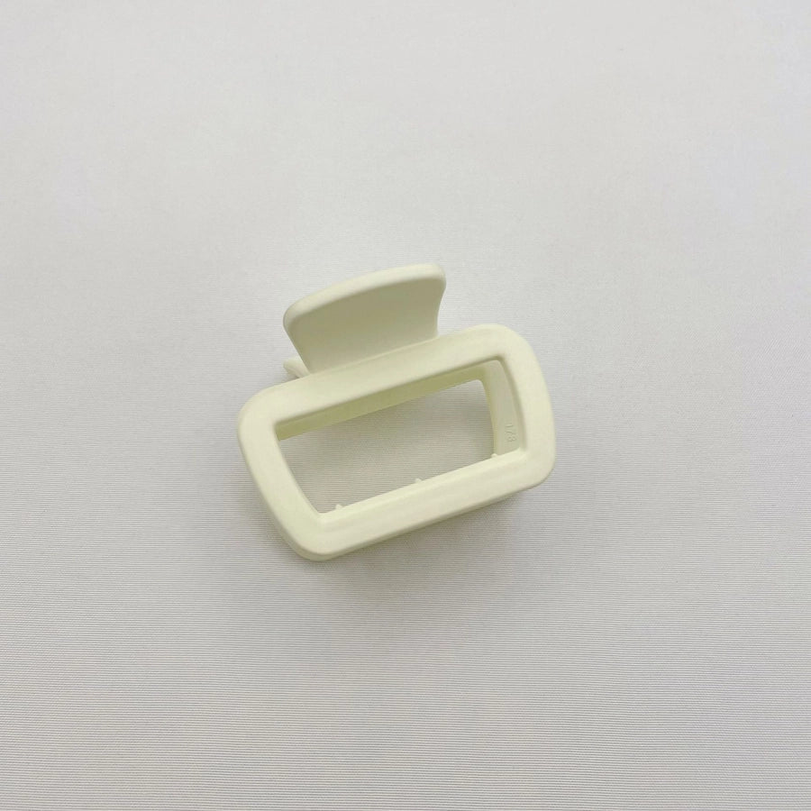 Simple square frosted rubber paint clip large small size back head high horsetail shark clip hair accessories hair clip