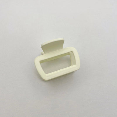 Simple square frosted rubber paint clip large small size back head high horsetail shark clip hair accessories hair clip