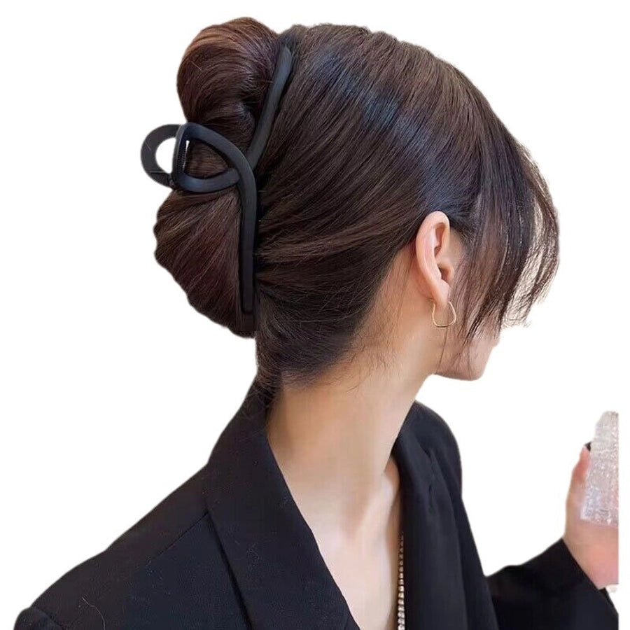 new 15CM oversized frosted hair clip female shark clip high-grade hair volume multi-head updo hair clip