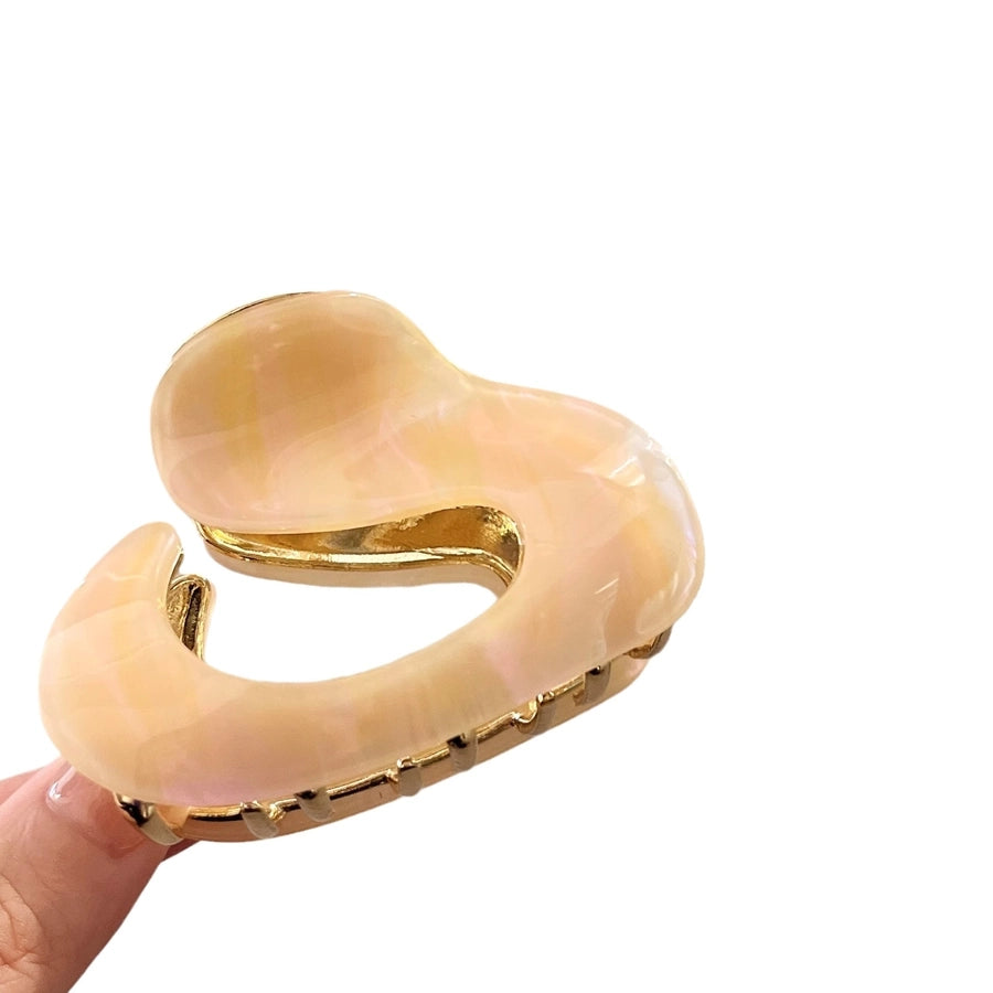 women's elegant retro solid color acetic acid sheets hair claws