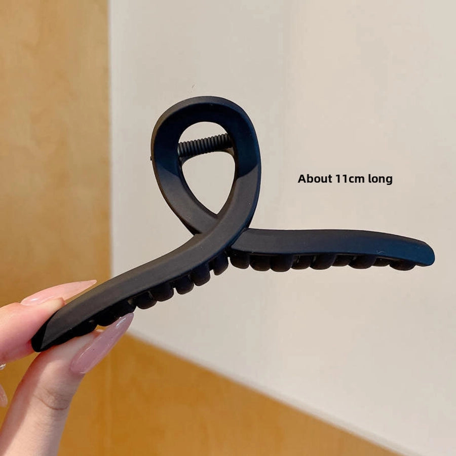 new 15CM oversized frosted hair clip female shark clip high-grade hair volume multi-head updo hair clip