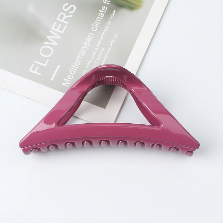 simple style triangle arylic stoving varnish hair claws 1 piece
