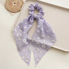 fairy style flower cloth handmade hair tie