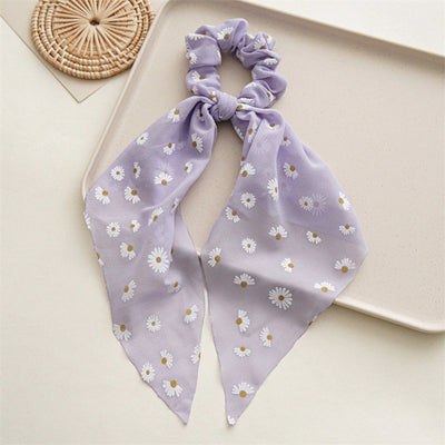 fairy style flower cloth handmade hair tie