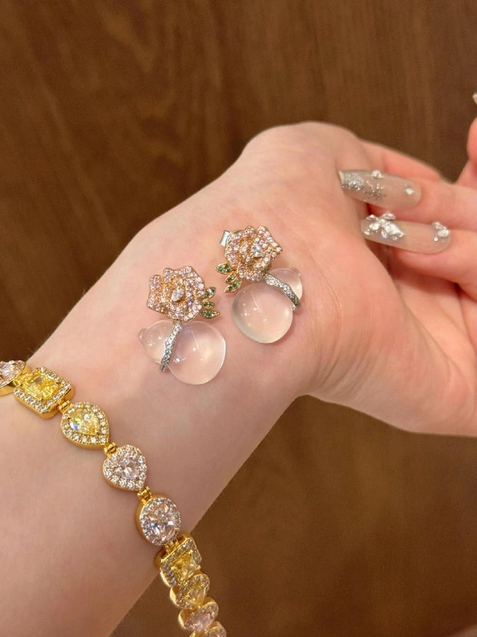 925 Sterling Silver Plating Flowers Plant Flowers